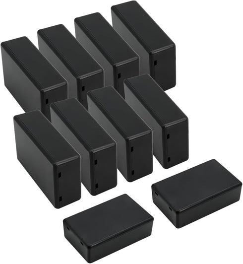 LeMotech Project Box 10 Pieces Black ABS Plastic Electrical Case Small Junction Box for Electronics 2.83 x 1.65 x 0.91