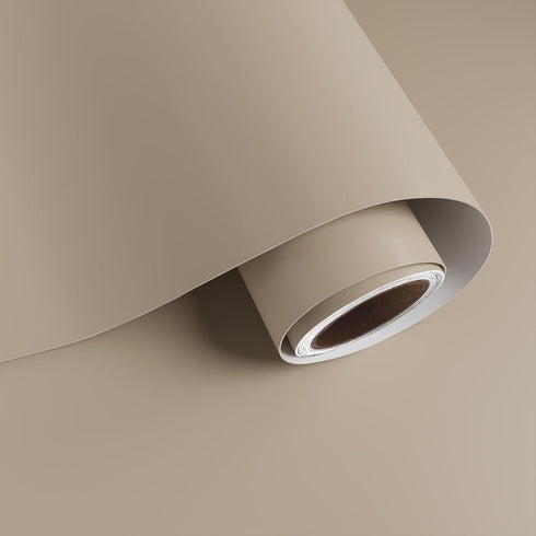 VaryPaper 15.7''x78.7'' Matte Beige Brown Wallpaper Peel and Stick Light Brown Contact