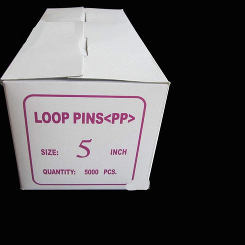 5000 pcs 5" Loop Lock Security Fasteners- Snap Lock, Natural by Acuteye