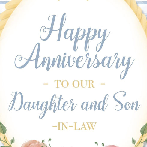 Prime Greetings Anniversary Card for Daughter and Son In Law