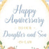 Prime Greetings Anniversary Card for Daughter and Son In Law