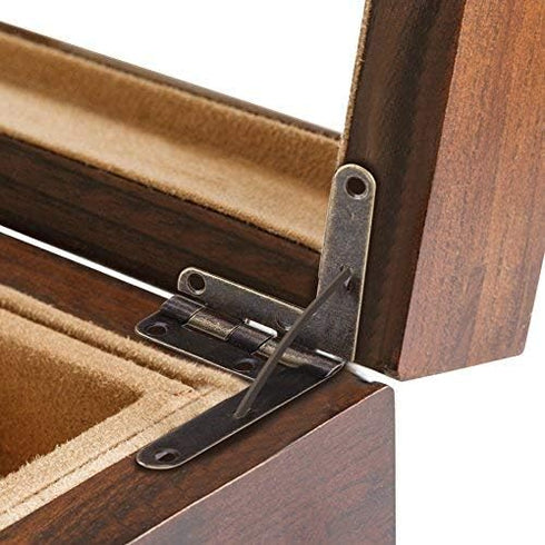 20pcs Hinge Hardware Accessories, 90 Angle Support Spring Hinge for Small Jewelry, Wine Case, Watch Box