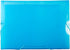 JAM PAPER Accordion Folders - 13 Pocket Plastic Expanding File, Letter Size, 9 x 13, Blue Grid, Sold Individually