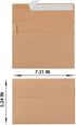 Wishop 100 Pack Brown A7 Envelopes Self-Adhesive 5x7 Envelopes for Invitations, 5x7 Greeting Cards (Brown, 5.24 x 7.21 Inches) by Wishop