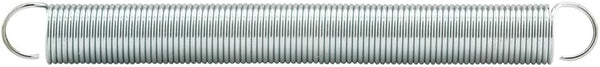 Prime-Line SP 9665 Extension Spring, Nickel-Plated Finish, 0.028 GA x 5/16 In. x 3 In., Closed Single Loop (2 Pack)