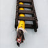 URBEST 18mm x 50mm Black Plastic Flexible Nested Drag Chain Cable Carrier, 1M for Electrical Machines