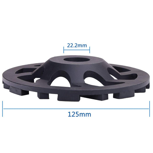 HERZO Diamond Concrete Grinding Wheel 5 inch for Polishing and Cleaning Stone, Concrete Surface