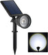 Sunset Solar Powered Spotlight Outdoor Waterproof Spot LED Accent Landscape Uplight for Outside Trees, House Flag