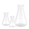 Hemobllo Plastic Erlenmeyer Flask Set - 3 Pcs Graduated Scientific Flasks (50ml+100ml+500ml)