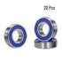 MR148-2RS 20 PCS Deep Groove Ball Bearing 8×14×4mm Double Blue Rubber Sealed Chrome Steel P0 Z2 Bearing for Fishing Gear
