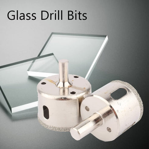 Glass Drill Bits, 38 mm Marble Drill Bit Hole Saw, 2Pcs/Set Compatible with Power Tools