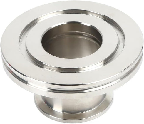 SS304 Straight Reducer Adapter, ISO-LF NW63 Flange to ISO-KF NW40 Stainless Steel 304 Tubulated Adapter