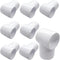 3/4“ Slip Tee PVC Fitting, Pack of 8 Furniture Grade DIY Connector for Greenhouse Shed Pipe Fittings