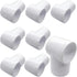 3/4“ Slip Tee PVC Fitting, Pack of 8 Furniture Grade DIY Connector for Greenhouse Shed Pipe Fittings