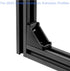 10 Sets Corner Bracket Connectors for 2020 Series 6mm Slot Aluminum Extrusion Profile Accessories (Black)