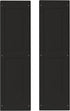 Shed Shutters Raised Panel 12" W x 43" H for Sheds, Playhouses,