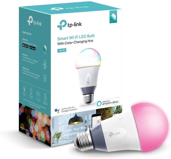 Kasa Smart Wi-Fi LED Light Bulb by TP-Link - Multicolor, Dimmable, A19,