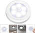 4pcs Closet Hemoton LED Motion Sensing Night Lights Battery-Powered Small and Hallway Wall Lamps White Cool Light