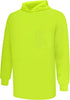 Hi Vis Shirts for Men with Hood, Long Sleeve Safety Shirts, Lightweight, Breathable Construction Work Shirts