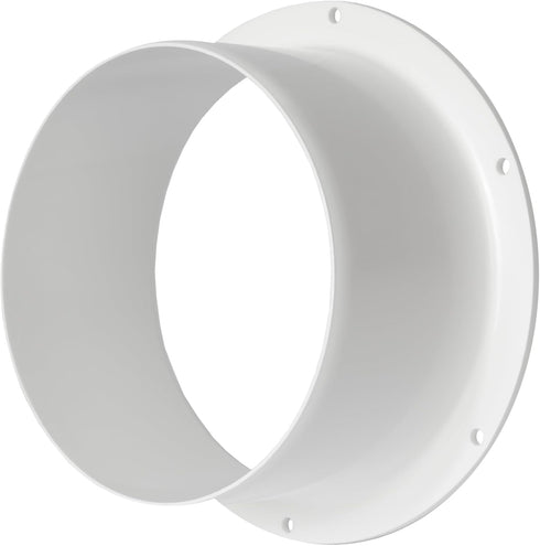 5" Inch Pack of 2 Duct Connector Flange, Plastic Straight Pipe Flange for Heating Cooling Ventilation System