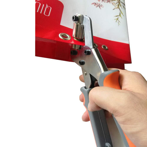 Grommet Tool Kit, 3/8 inch Handheld Metal Eyelet Pliers Hole Punch Tool for Leather, Tarpaulins, Paper Bags with 300Pcs