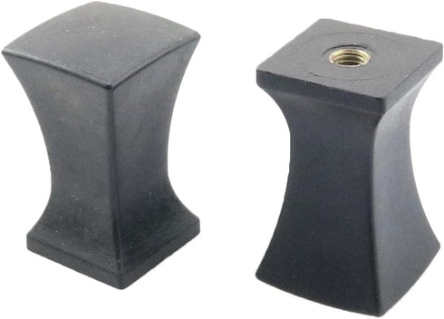 WELWIK 4PCS Black Plastic Pointed Cap Knob Lampshade Square Waist Ornament Lighting Accessories Suitable for Table