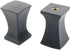 WELWIK 4PCS Black Plastic Pointed Cap Knob Lampshade Square Waist Ornament Lighting Accessories Suitable for Table