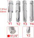 Utoolmart Y Shape Screwdriver Bits, Y1+Y2+Y3+Y4 Magnetic Y Shape Head Magnetic Screw Driver Bit, with 1/4 Inch Hex Shank, 50mm Length S2 Steel Screw Driver Kit Tools, for Repair Work, 1 Set by Utoolmart