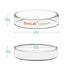 stonylab 5-Pack Glass Petri Dish with Lid, Borosilicate Cell Culture Dish Clear Autoclavable 120x25 mm