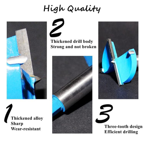Auniwaig 40mm Dia Forstner Drill Bit Wood Hole Saw Auger Opener for Woodworking