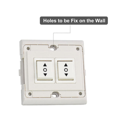 AC506-01 3 AC120 60HZ Rollerhouses Position ON/Off/ON Rocker Switch White Double Manual Wall Mounted Switch DPDT Work