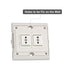 AC506-01 3 AC120 60HZ Rollerhouses Position ON/Off/ON Rocker Switch White Double Manual Wall Mounted Switch DPDT Work