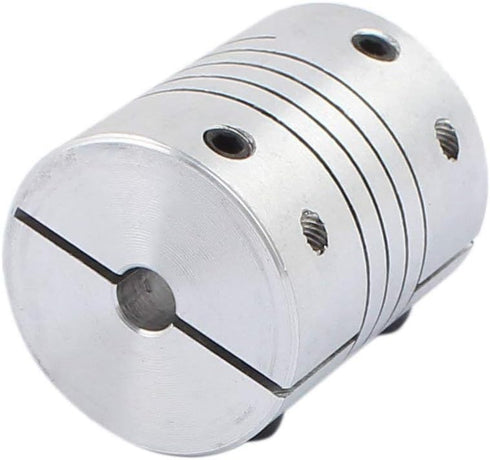 5mm to 10mm Shaft Coupling - 30mm Length, 25mm Diameter Aluminum Alloy Joint Connector for 3D Printer, 2pcs