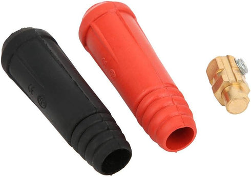 5Pcs Quick Plug, Welding Cable Joint Quick Connector Pair for 10-25 Square European Style Welding Machine
