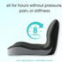 SNCIDSGE Car Orthopedic Seat Cushion, Ergonomic Memory Foam Desk Office Back Support Cushion Long Sitting for Women