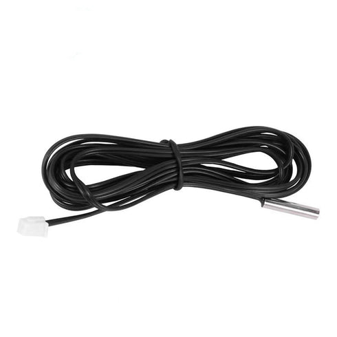 Lmuwecno 10K B3435 2 XH2.54 NTC Thermistor Temperature Sensor Probe, Waterproof Temp Sensor with Stainless Steel