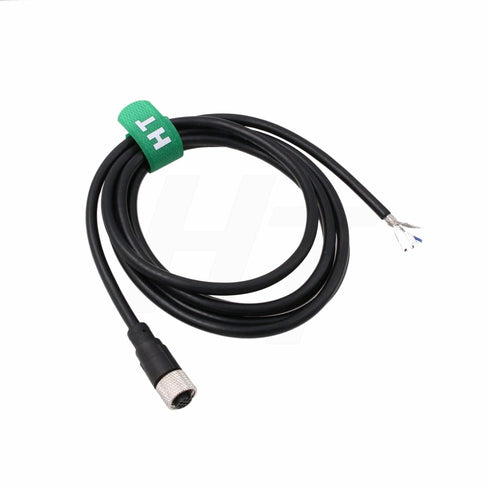 M12 A Coding 4 Pin Female Actuator Sensor Signal Cable to Bare Wire, 2m for Industrial Controls Automation