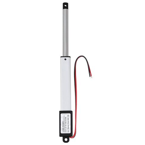 NORJIN 12V Mini Electric Linear Actuator - 3" Stroke, 64N/14lbs, Speed 15mm/s, for Sofa, TV, Table, Home Automation