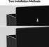 HBlife Wall Mount Acrylic Magnetic Dry Erase Marker Holder, 10 Slots for Office, School, Home, Not Included, Black