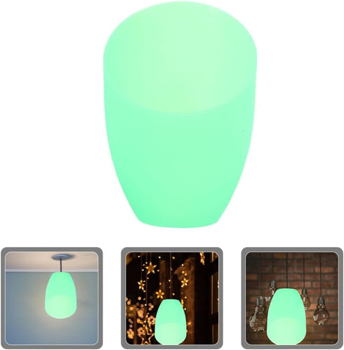Holibanna Plastic Horseshoe Lampshade Replacement for Floor and Ceiling Lamps Green Decorative Cover for Multi