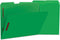 Universal 13522 Deluxe Top Tab Folders, 2 Fasteners, 1/3 Tab, Letter, Green, 50/Box