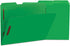 Universal 13522 Deluxe Top Tab Folders, 2 Fasteners, 1/3 Tab, Letter, Green, 50/Box