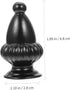POPETPOP Set 2-Piece Set Harvard Horn Lamp Finial Knob Decorative Floor Light Caps Polished Chrome Easy Install