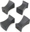 WELWIK 4PCS Black Plastic Pointed Cap Knob Lampshade Square Waist Ornament Lighting Accessories