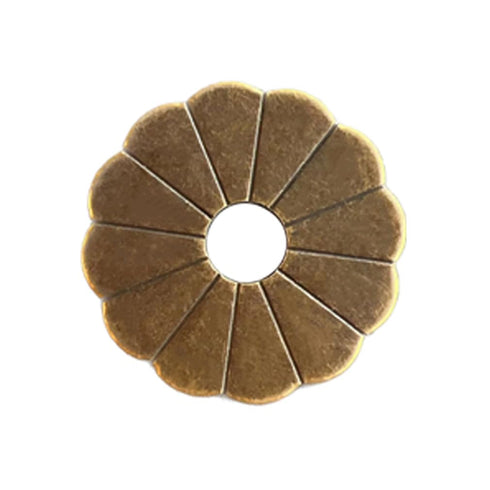 Tiazza 10Pcs Brass Backplate Washers for Classical Furniture Decoration & Hardware Accessories (Bronze)