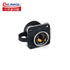 CNLINKO LP-20 Industrial Waterproof Connector, IP68 Circular Connector Quick Plugging, M20 2-12 Pin Flange Socket