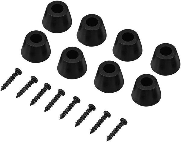 Zerone Guitar Speaker Rubber Feet - 4 Pair/8 Pcs #5 30x20mm Anti-Vibration Pads with Screw for Guitar Amplifier