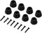 Zerone Guitar Speaker Rubber Feet - 4 Pair/8 Pcs #5 30x20mm Anti-Vibration Pads with Screw for Guitar Amplifier
