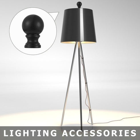 FOMIYES 10-Pack Replacement Lamp Shade Finial Knobs - Durable Plastic & Iron