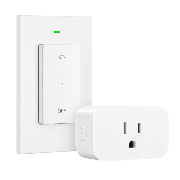 DEWENWILS Remote Control Outlet, Wireless Wall Mounted Light Switch, Electrical Plug in On Off Power Switch